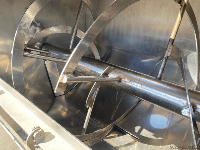 2400 Liter RVS Horizontale Ribbon Blender WAM GROUP S.p.A. (Italië) Model WNHO2400E/0DK WAMGROUP S.p.A. WNHO2400E/0DK