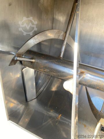 2400 Liter RVS Horizontale Ribbon Blender WAM GROUP S.p.A. (Italië) Model WNHO2400E/0DK WAMGROUP S.p.A. WNHO2400E/0DK
