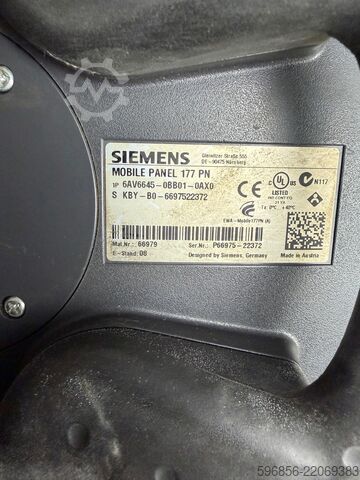 Siemens SIMATIC Mobile Panel 177 PN 6AV6645-0BB01-0AX0 Siemens SIMATIC Mobile Panel 177 PN 6AV6645-0BB01-0AX0 Siemens SIMATIC Mobile Panel 177 PN 6AV6645-0BB01-0AX0