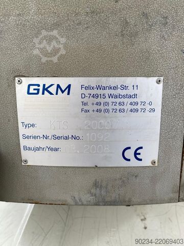 1820 mm, 3 etaje, 4 kW, sită rotativă din oțel inoxidabil GKM Siebtechnik GmbH Tip KTS 2000/3 GKM Siebtechnik GmbH KTS 2000/3