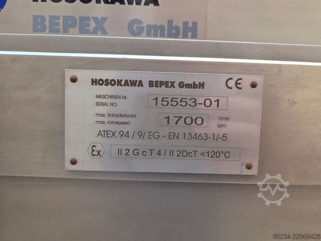 Hosokawa Bepex Model BH 150 paslanmaz çelik konik değirmen HOSOKAWA BEPEX BH 150