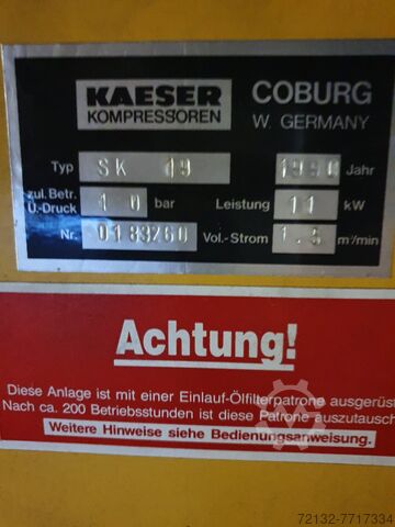 Compresor cu uscător de aer KAESER SK 19