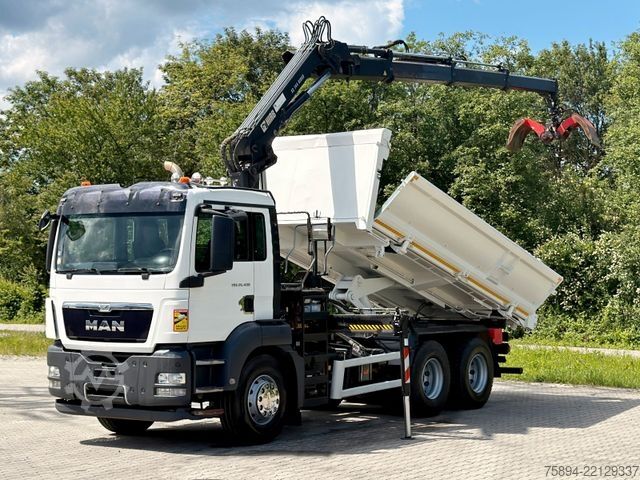 Lastbilsmonterad kran MAN TGS 26.400 * HIAB 144 E-3 HIDUO + FUNK * 6x4