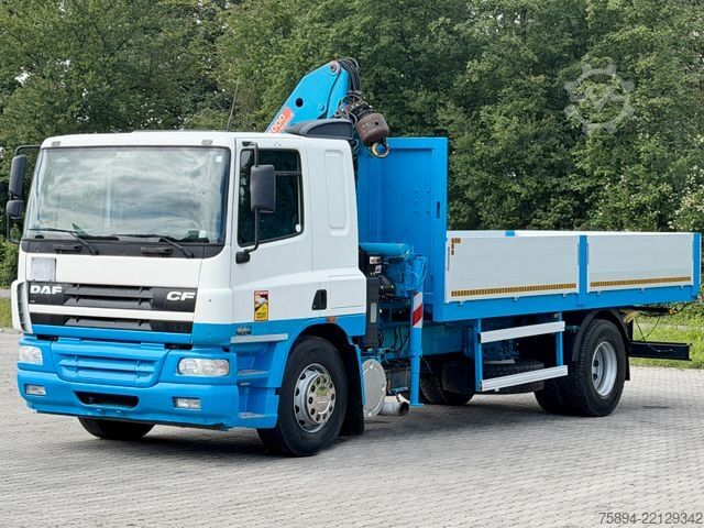 Lastbilsmonterad kran DAF CF 75.310 * Pritsche 5,75 m * PK 12000/FUNK