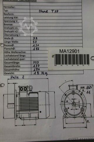 Servomotore 3,97 kW 2500 Rpm Beckhoff AM3065-OM41-0000
