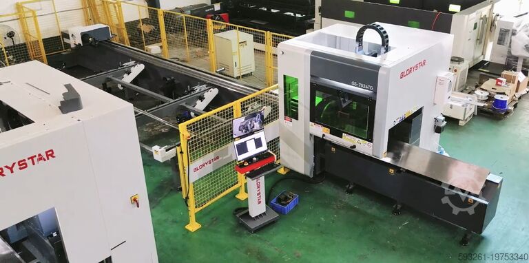 Rohrlaserschneidmaschine 7024TG 6kW 2 Chuck tube laser cutting machine