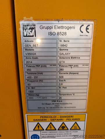Jeneratör VISA V350GX