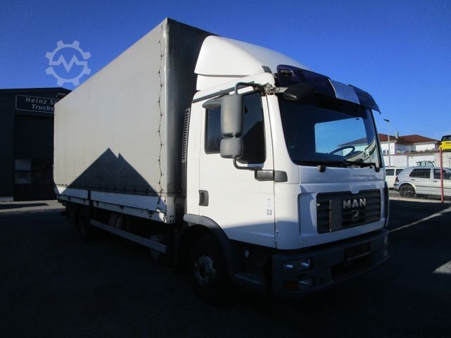 Flaklastbil med kapell MERCEDES-BENZ TGL 12.210 L *LBW+2xAHK+Luft+6,10m+3-Sitze*