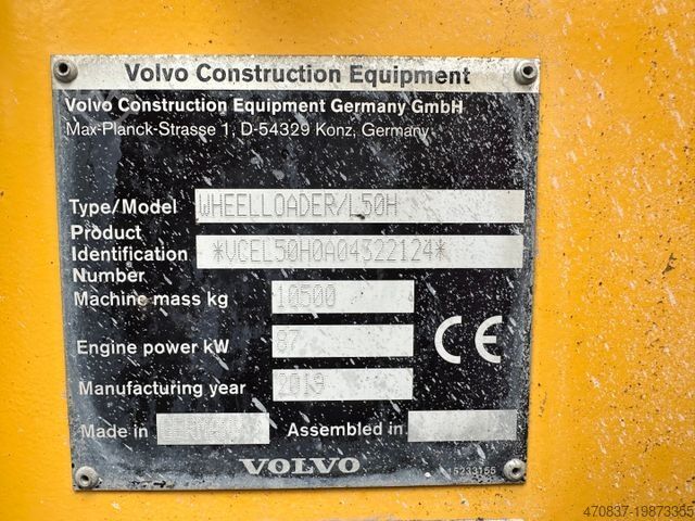 Ładowarka kołowa VOLVO L 50 H / Waage WK 60 / Schnellwechsler