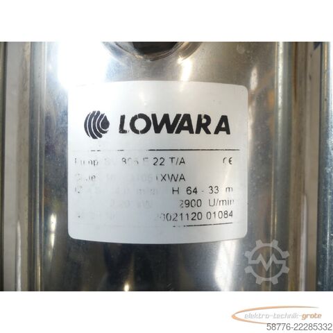 Komponenta Lowara SV805F22T/A Pumpe SN: 63030 mit Motor --