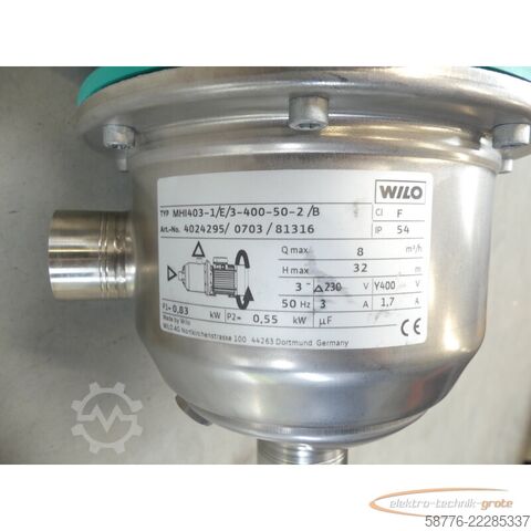 Komponenta WILO Wilo MHI403-1/E/3-400-50-2/B / 4024295