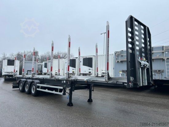 Lesnický návěs na klády SCHWARZMüLLER Y-SERIE, HOLZAUFLIEGER, 6 RUNGENPAARE,  SAF-ACHSEN, LIFTACHSE