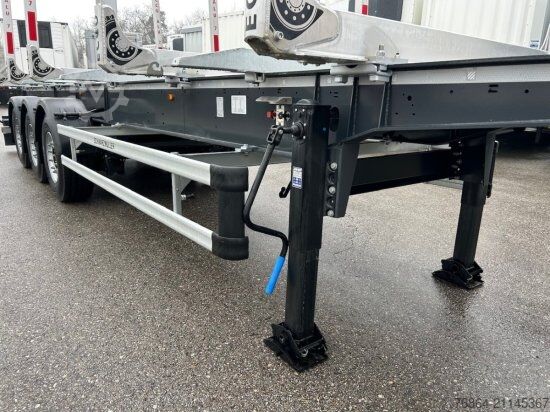 Lesnický návěs na klády SCHWARZMüLLER Y-SERIE, HOLZAUFLIEGER, 6 RUNGENPAARE,  SAF-ACHSEN, LIFTACHSE