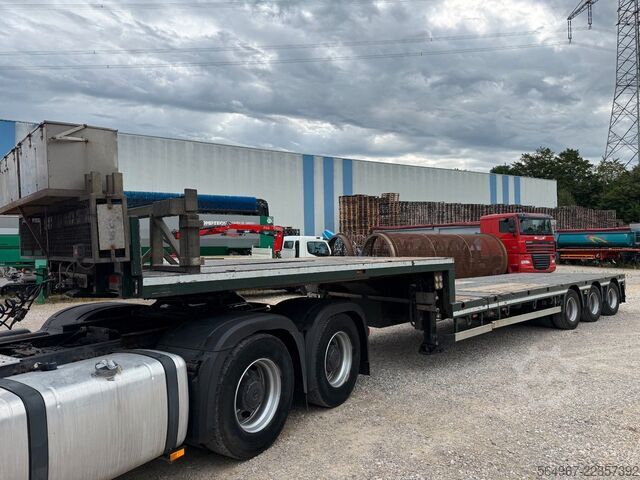 Low loader semitrailer DOLL S3E-T Tieflader 2x Teleskop Funk