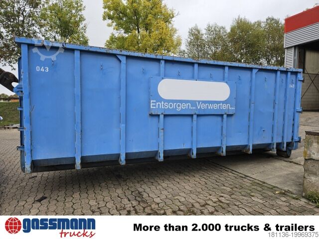 Roll-off container  Abrollcontainer mit Flügeltür ca. 27m³
