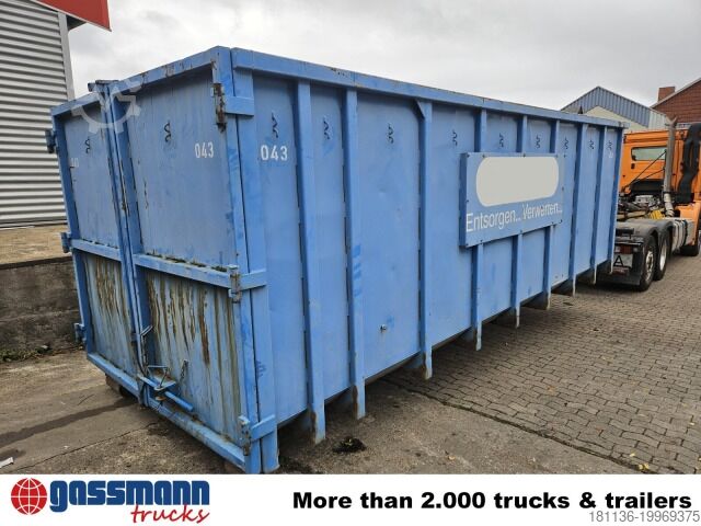 Roll-off container  Abrollcontainer mit Flügeltür ca. 27m³