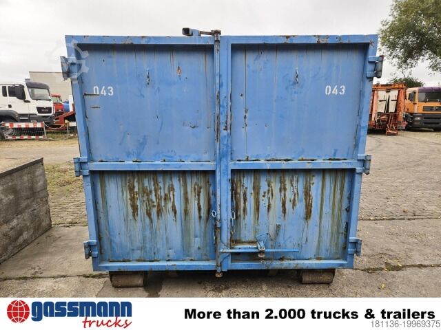 Roll-off container  Abrollcontainer mit Flügeltür ca. 27m³