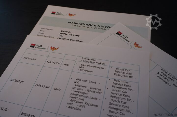 Bestelwagen dubbele cabine Mercedes-Benz Vito 114 CDI Extra Lang Dubbele Cabine EURO 6 -...