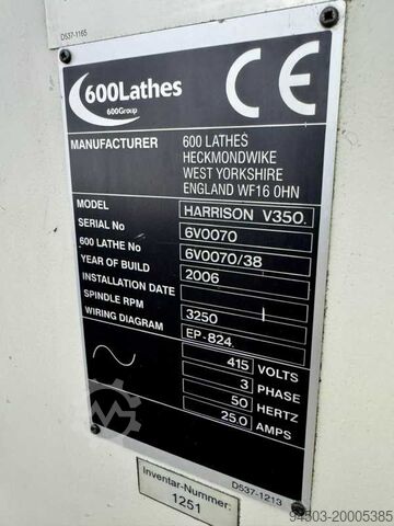 Centrális esztergapad Harrison V350