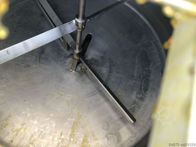 Omrøringstank i rustfrit stål med dobbelt APV 10492