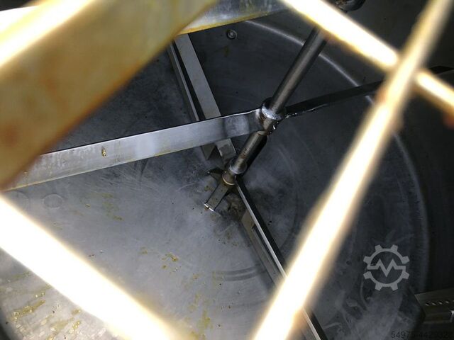 Omrøringstank i rustfrit stål med dobbelt APV 10492