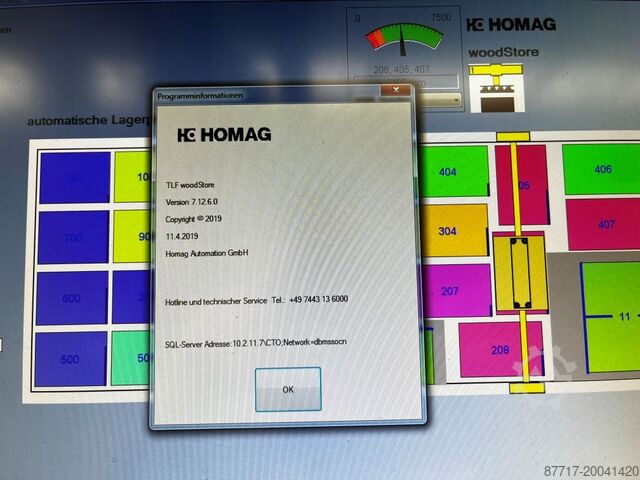 Platten-/Flächenlager HOMAG/BARGSTEDT TLF 410/23/10
