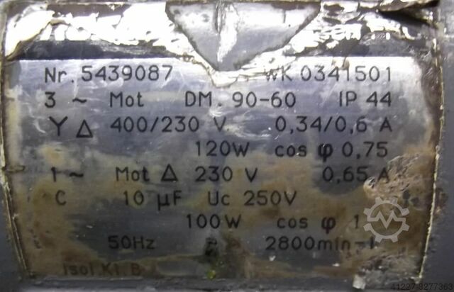 Motor de engrenagem 0,1 kW 170 rpm Groschopp DM.90-60