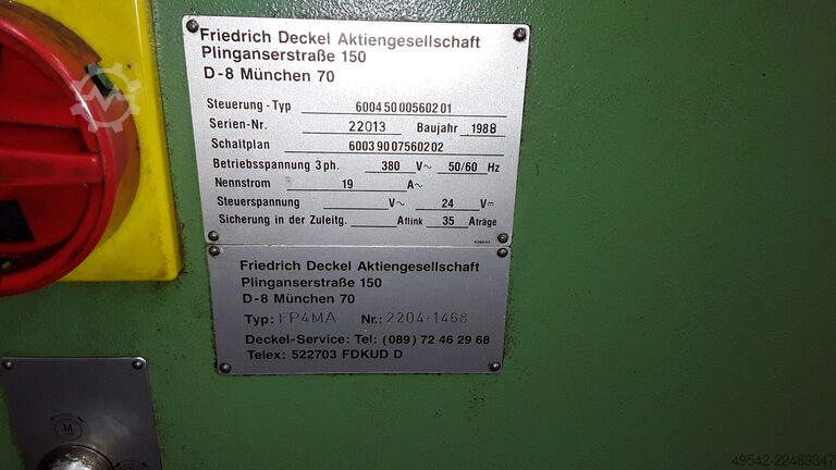Fräsmaschine DECKEL FP4MA