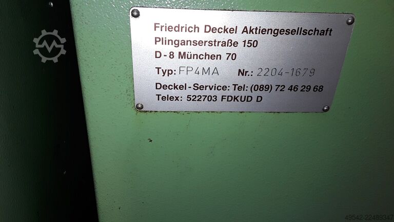 Fräsmaschine DECKEL FP4MA