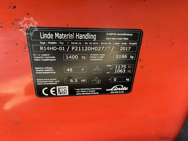 Carrello elevatore Linde R14HD-01