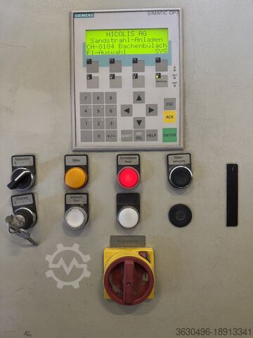 Zandstraalinstallatie Nicolis Satellitenstrahlanlage