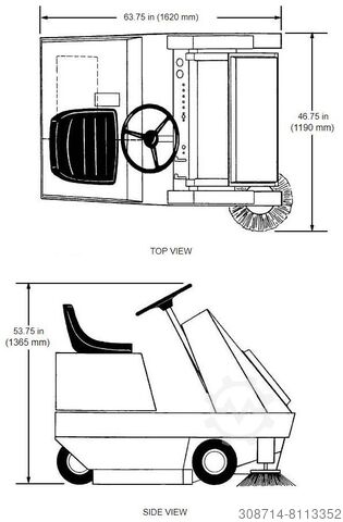 Veegmachine Tennant 215 Tennant 215