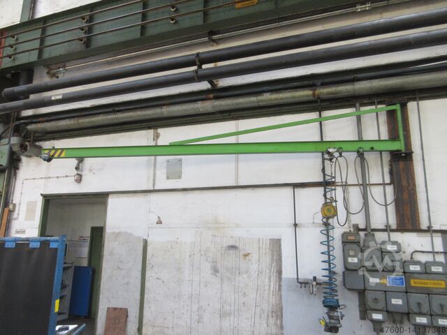 Forgódaru Falra szerelt forgódaru Daru Daru Vetter Drehkran Hallenkran Kran NL 125KG incl. Stahl Kettenzug 5,5m