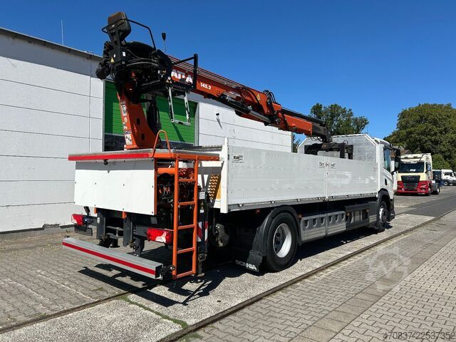 Ladbil med lad SCANIA P360 / Atlas 145 + Zange