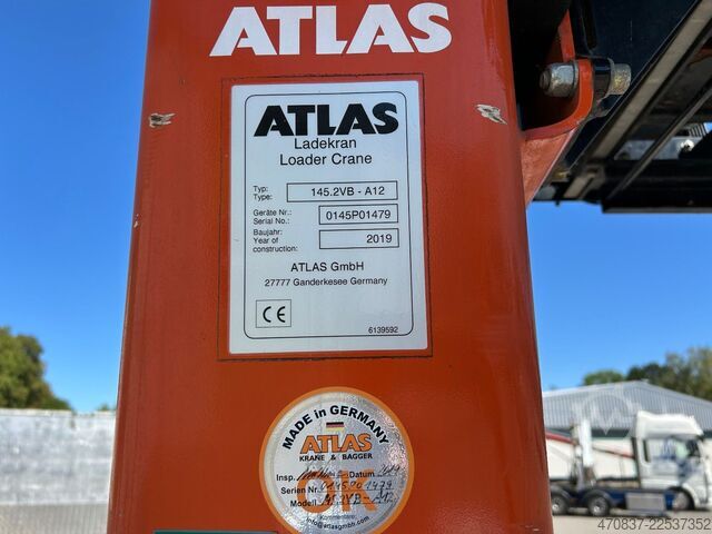 Ladbil med lad SCANIA P360 / Atlas 145 + Zange