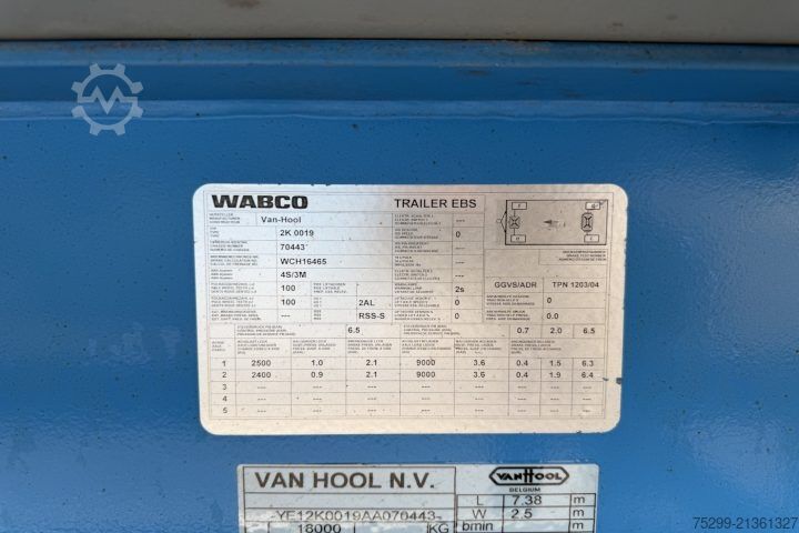 Prikolica sa sandukom Van Hool 2K0019 Koffer / Swiss-Vehicle