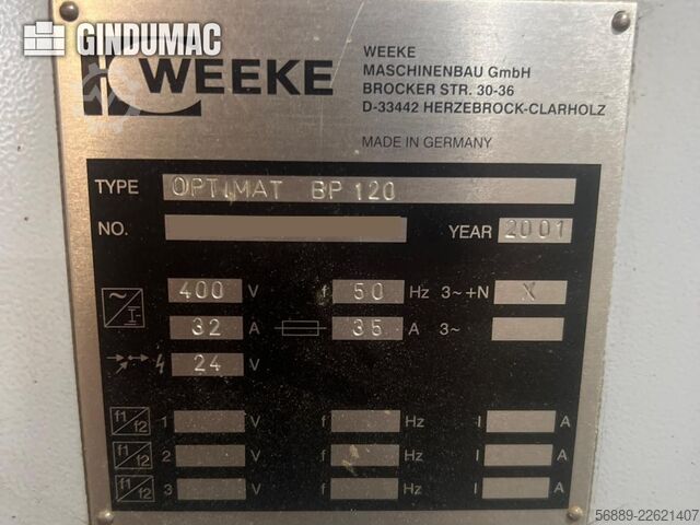 Weeke OPTIMAT BP 120 Weeke OPTIMAT BP 120
