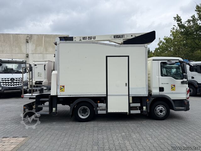 Skříňový nákladní automobil MAN TGL 12.180 Koffer mit Ruthmann Versalift 14.90m
