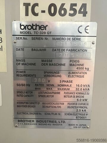 Centro de mecanizado vertical BROTHER TC-32 B QT