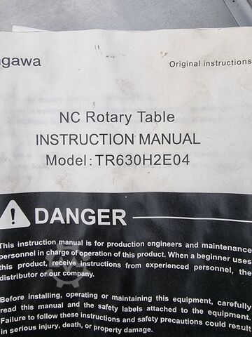 Rotary table gearbox with tailstock KITAGAWA TR630H2E04 / TS 630 RN