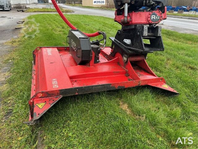 Graafarm Huddig 1260C Backhoe w/ Palfinger crane, Lift, rototilt a