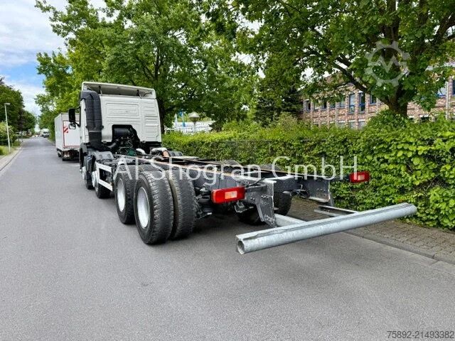 Chasis con cabina Volvo FM 410 / 8x4 / Blatt - Luft / Eu6