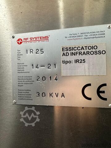 Infrarood droger RF SYSTEMS IR 25