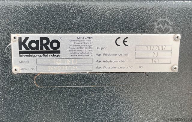 Vakuumtankbil MERCEDES-BENZ Vito 109 CDI KA/ KARO CityJet 140-70 Spülwagen