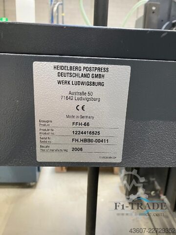 Falzmaschine / Hajtogatógép Heidelberg KH 66/4-KL