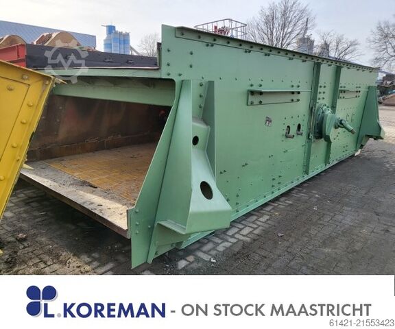Screening machine Binder 24/60-2 Binder Type: KS 2400/6 Surface: 6000 x 2400 mm – 2 Decks Screening machine Binder 24/60-2