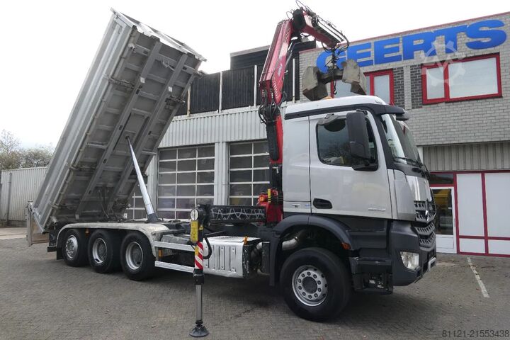 3-sided tipper Mercedes-Benz Arocs 3643 | 8X4 Tridem | 3 Side Tipper | Fassi...