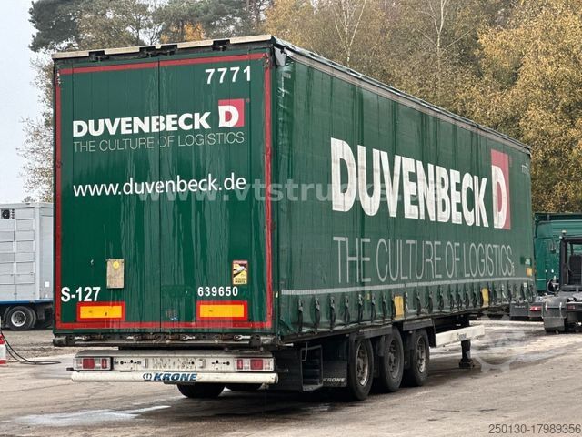 Naczepa otwarta z plandeką KRONE SD Pritsche + Plane Edscha-Verdeck