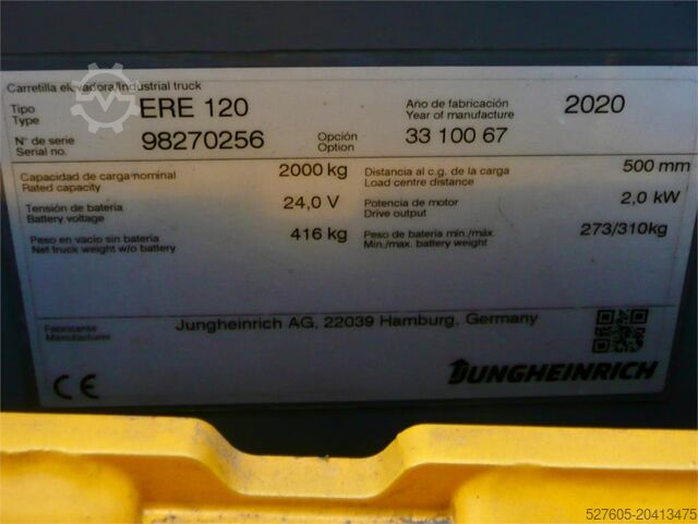 Transpalet Jungheinrich ERE 120 FRUTERA