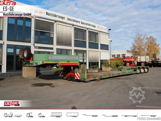 Reboque de plataforma rebaixada GOLDHOFER 3-Achs-Tiefbett 3x12 t